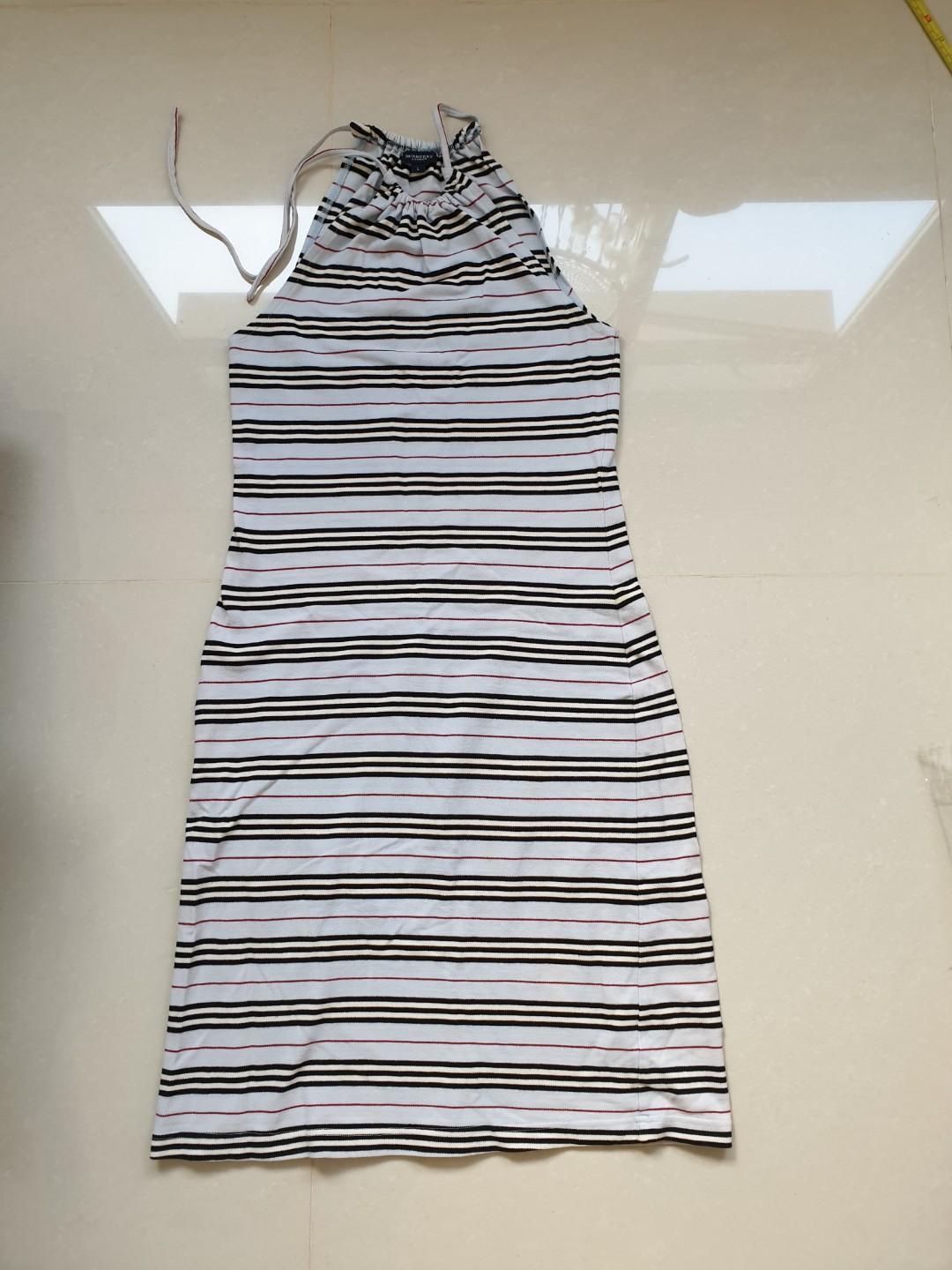 burberry striped dress