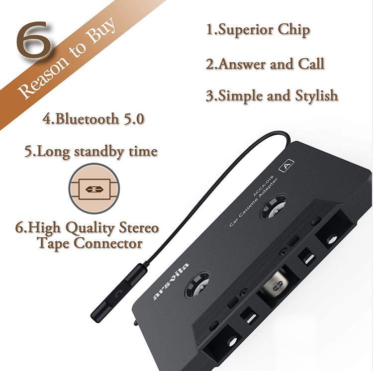 Arsvita car audio bluetooth cassette receiver sale