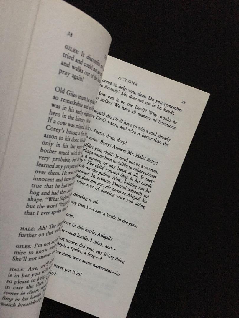 Arthur Miller - Crucible - Penguin Classics - with markings - PreLoved (Category: Storybooks) located in Manila. Submitted by beyondfundraising (Listing ID 1010991199, Image 2). Description: Kindly PM for inquiry MOP: BDO or BPI or Gcash RFS: Fundraising for Mission Works Slightly Negotiable - “as is where is” - Preloved in Excellent Condition - outgrown - needs cleaning :) Pls. see my other listings for possible combine shipping. Dear Buyers, Pl