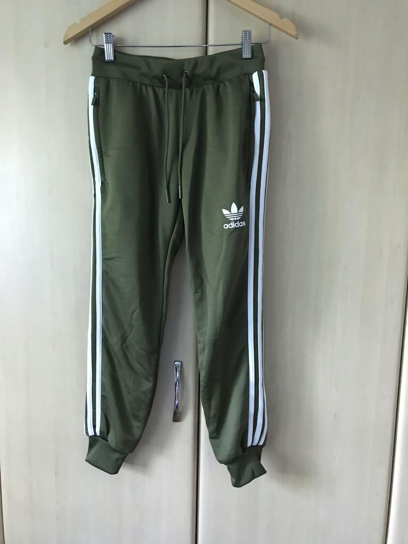 adidas jeans olive green