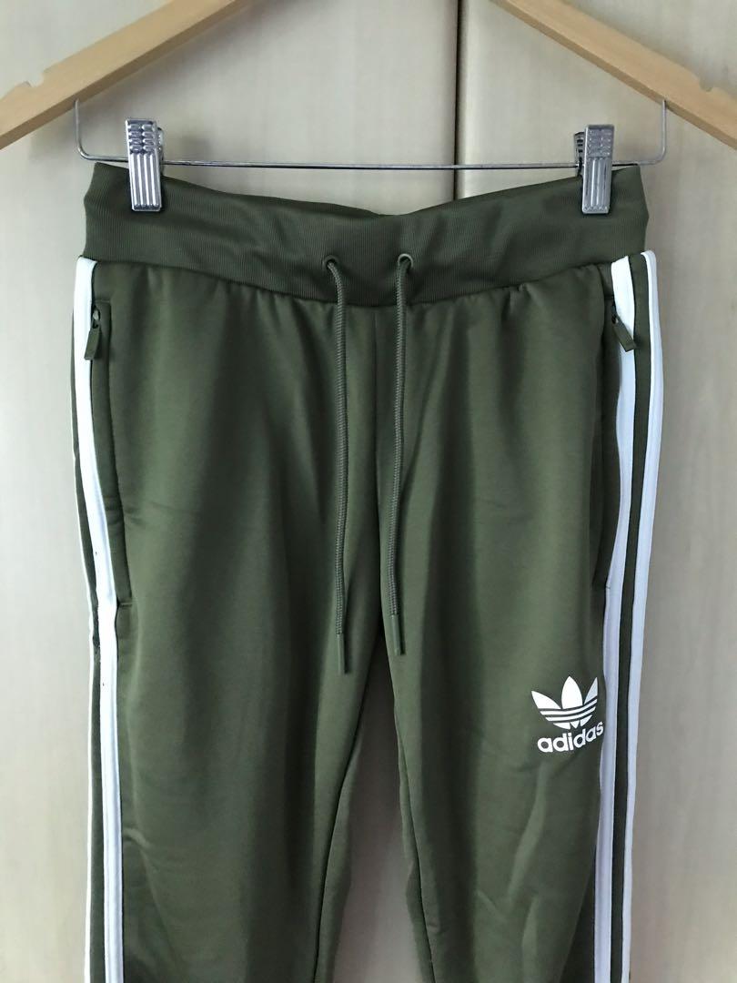adidas olive green joggers