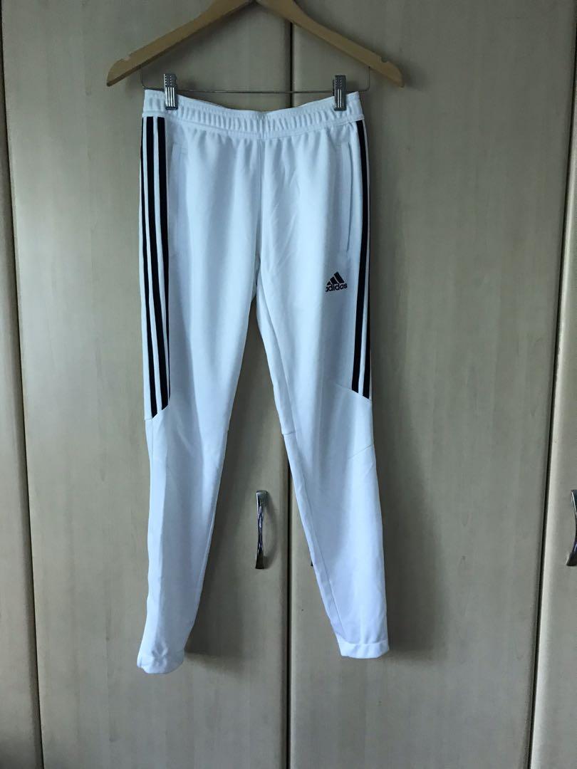 adidas white joggers womens
