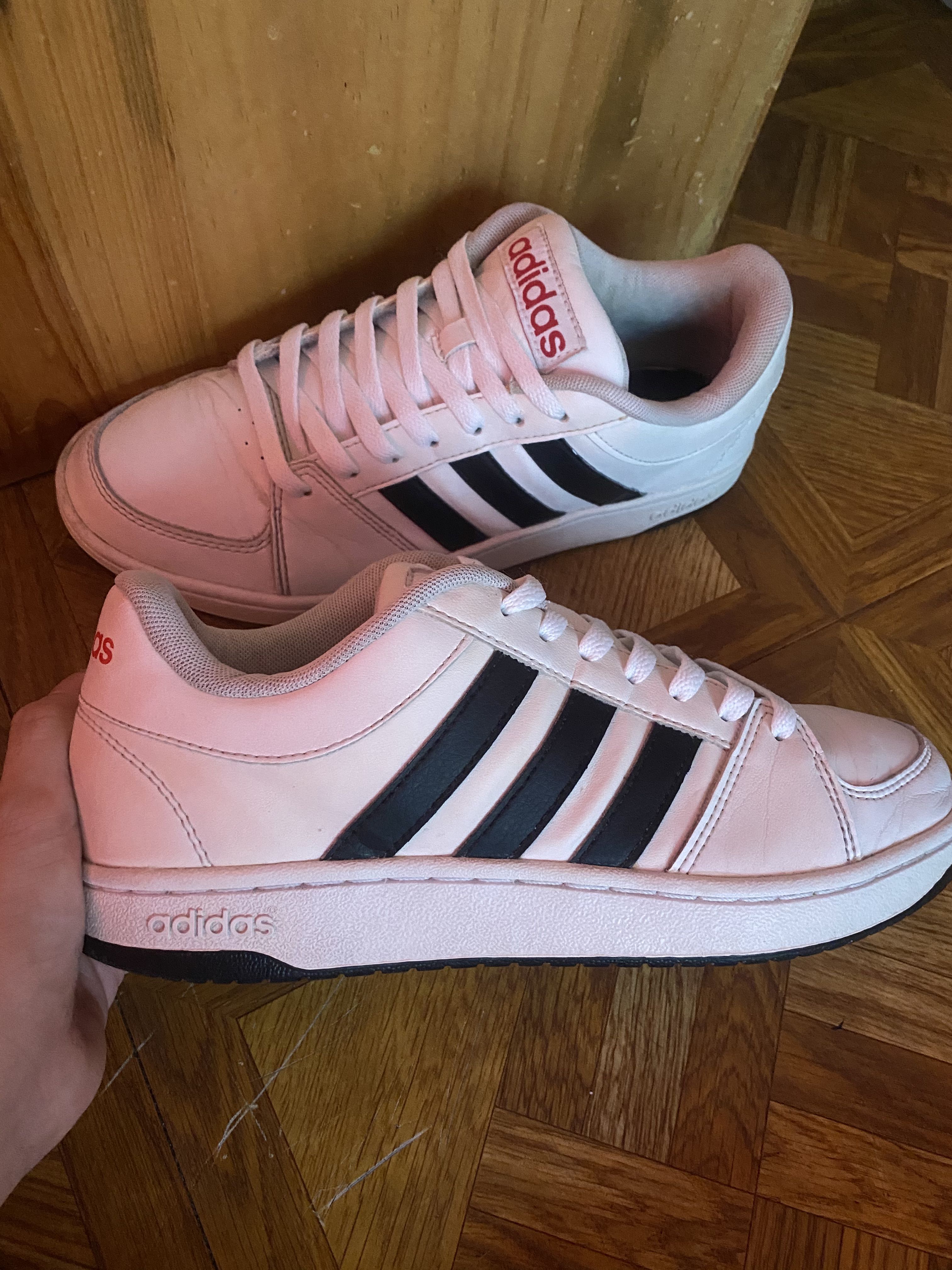 tan adidas shoes