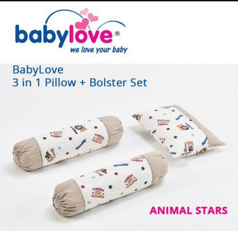 Babylove 3 In 1 Baby Pillow Bolster Set Babies Kids Cots Cribs On Carousell