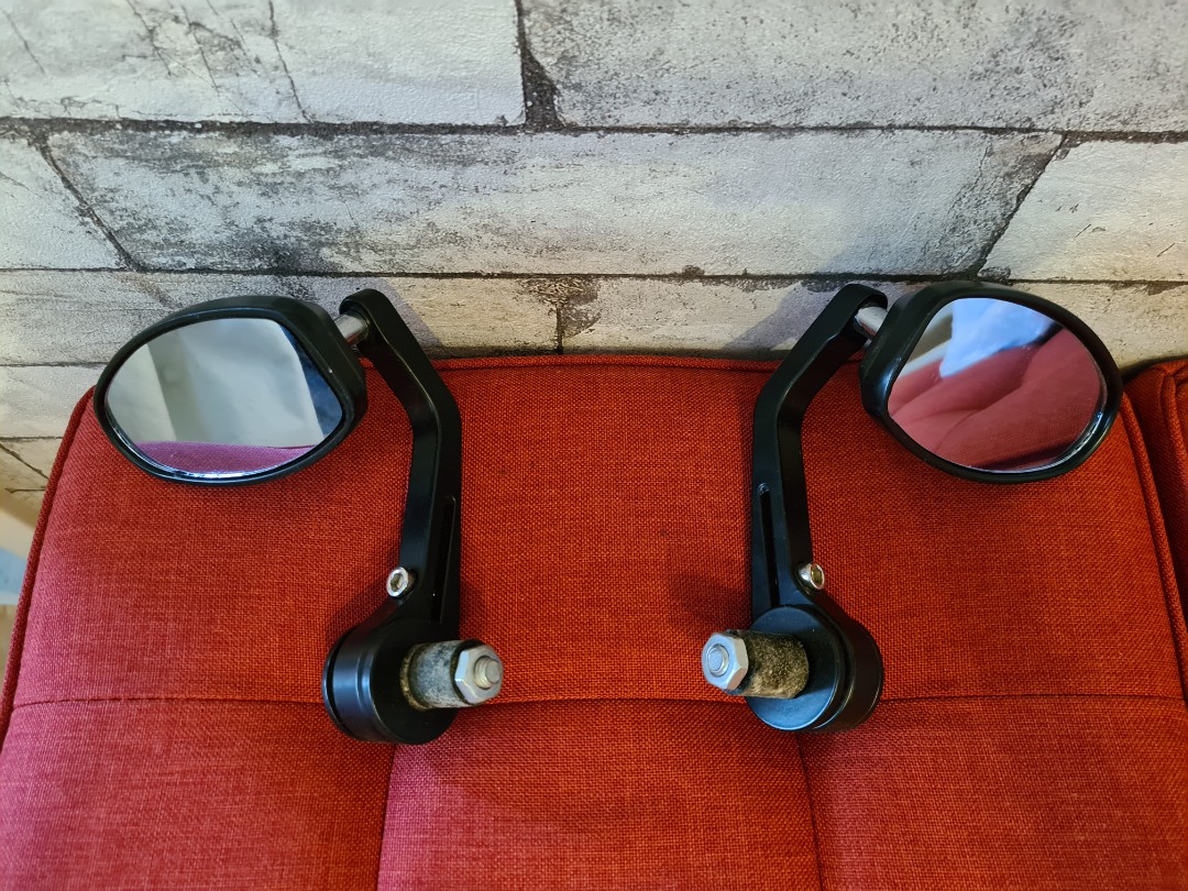 Bar end mirrors., Motorcycles, Motorcycle Accessories on Carousell