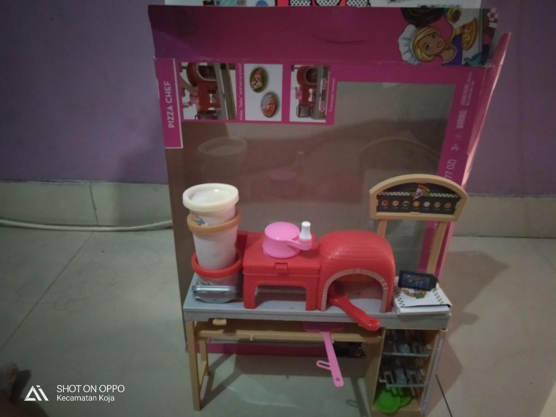 barbie pizza play doh