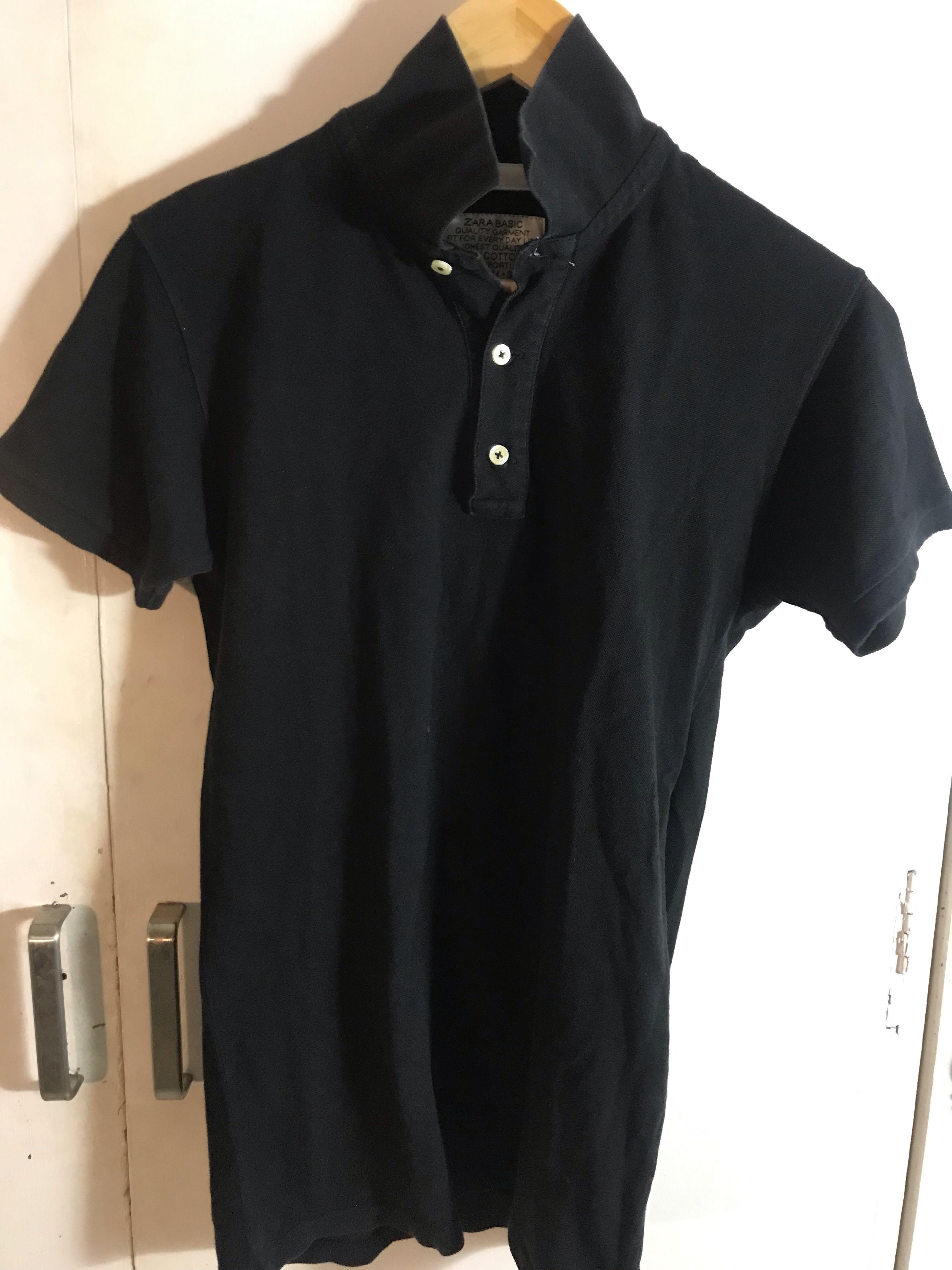 black polo shirt zara