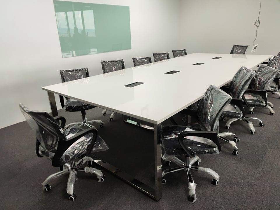 Boardroom Table and Chairs ( office furniture) partition, Furniture