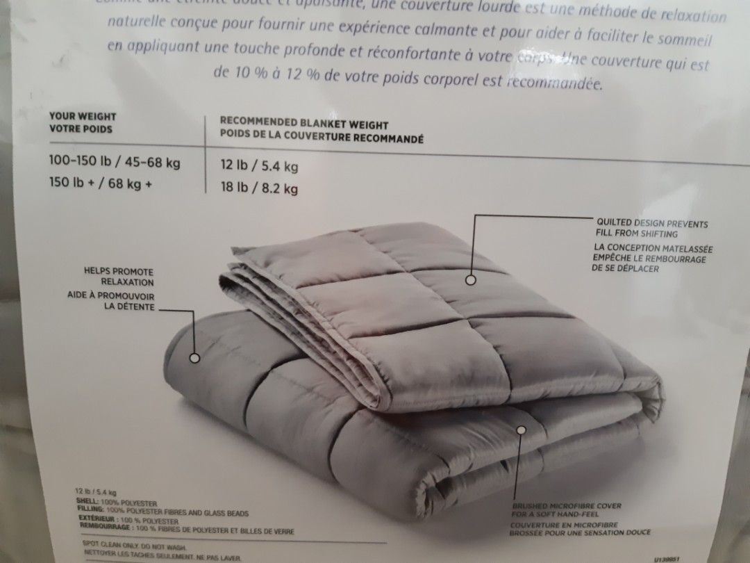 BRAND NEW Weighted Blanket - 12 lb