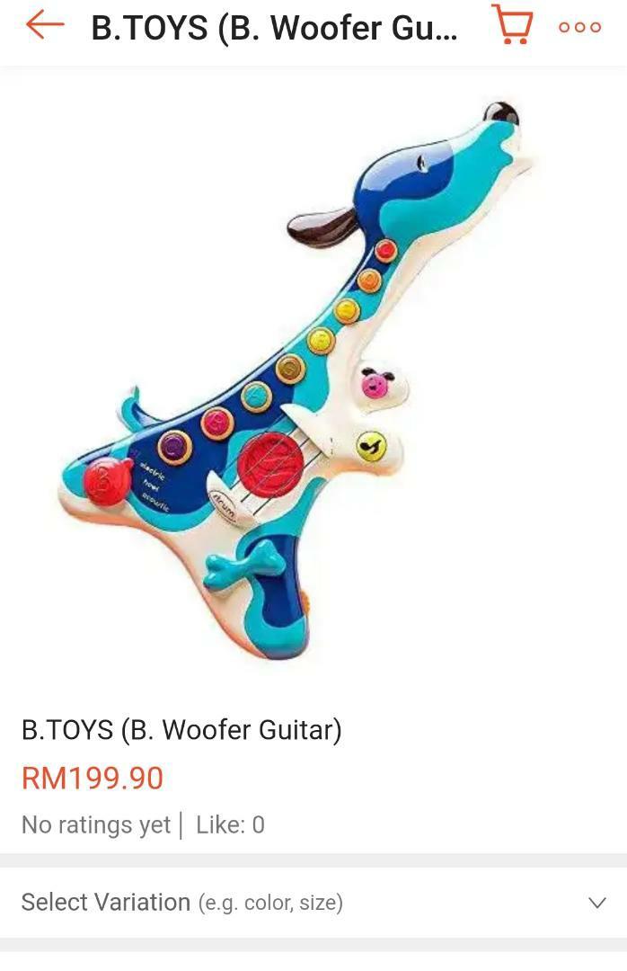 b toys woofer guitar