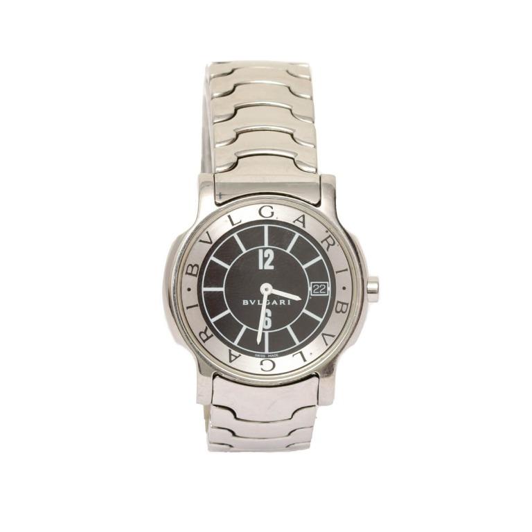 BVLGARI Solotempo Stainless Steel Watch 