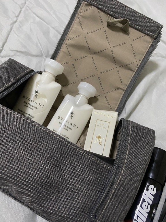 Bvlgari travel kit toiletry bag for men Men s Fashion Watches Accessories Wallets Card Holders on Carousell