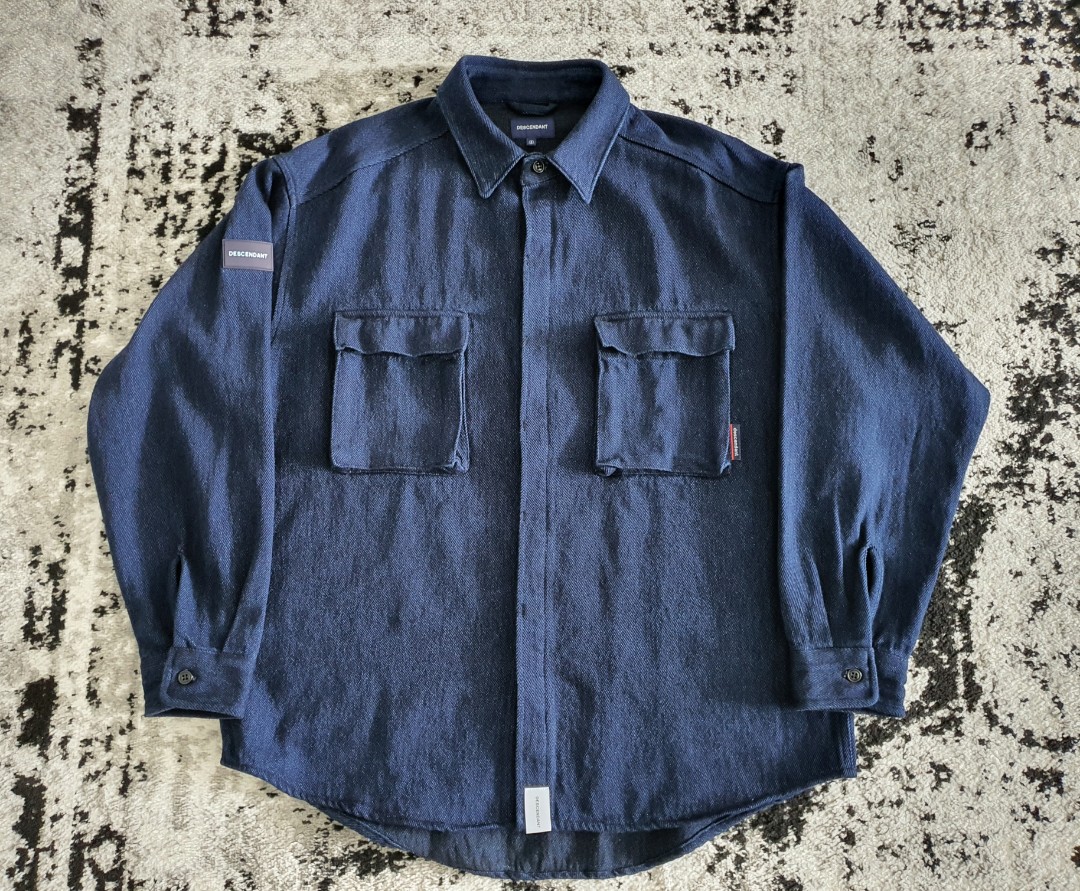 DESCENDANT PARA DENIM SHIRT 20ss - daterightstuff.com