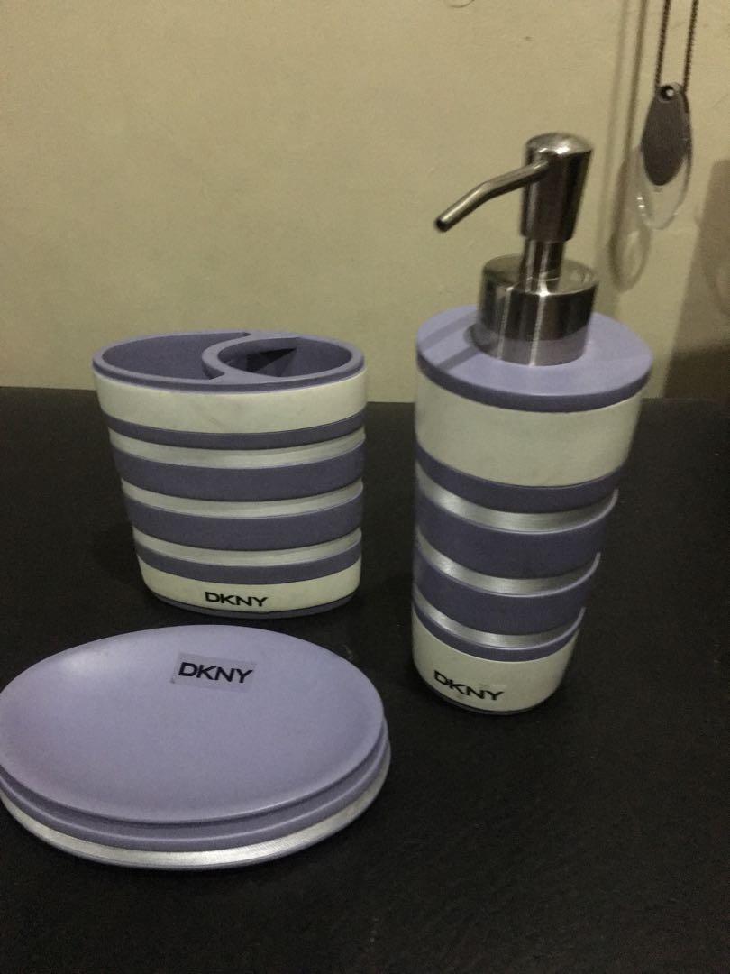 dkny bathroom accessories blue