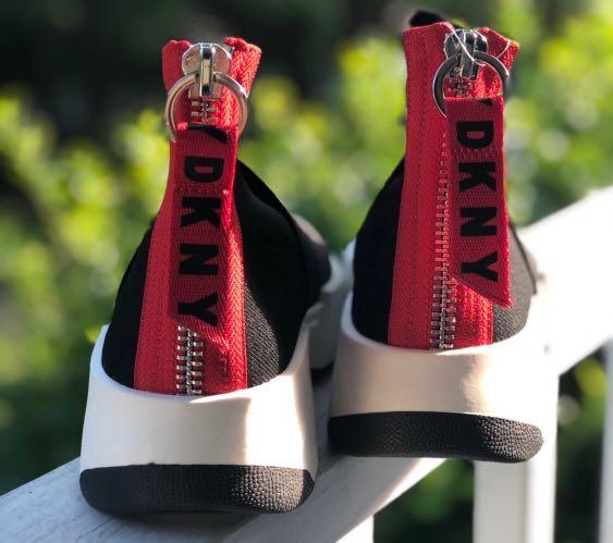 DKNY Sock Trainers Size 7.5 Women s Fashion Footwear Sneakers on Carousell