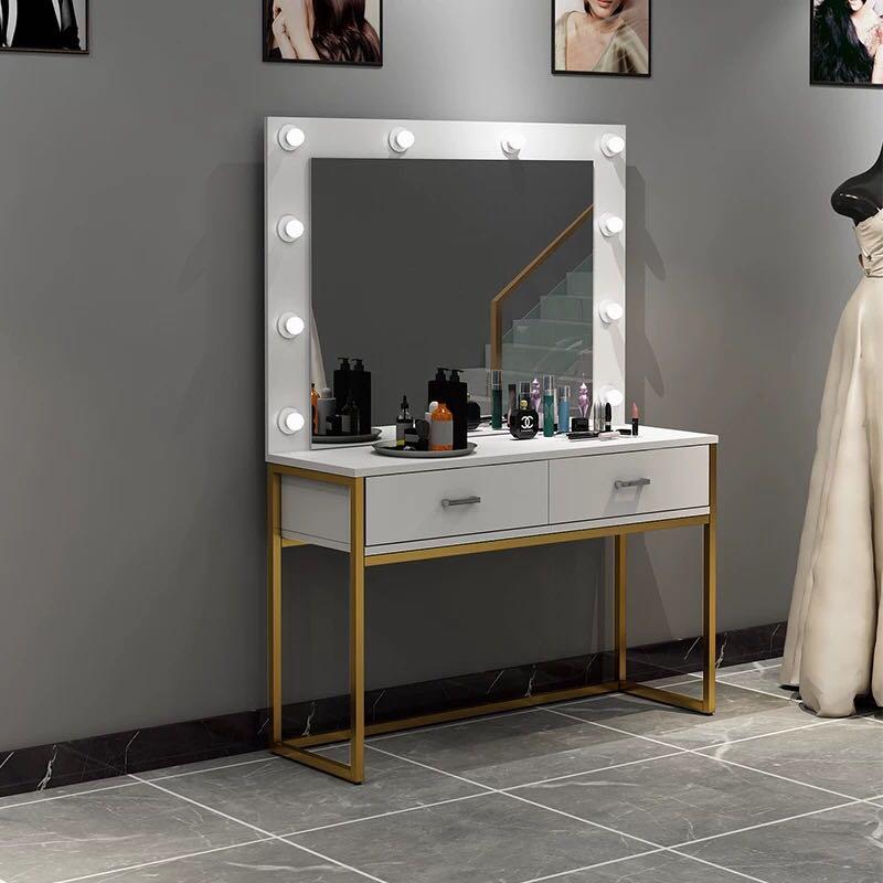 Dressing Table with Light bulbs Furniture Home Living