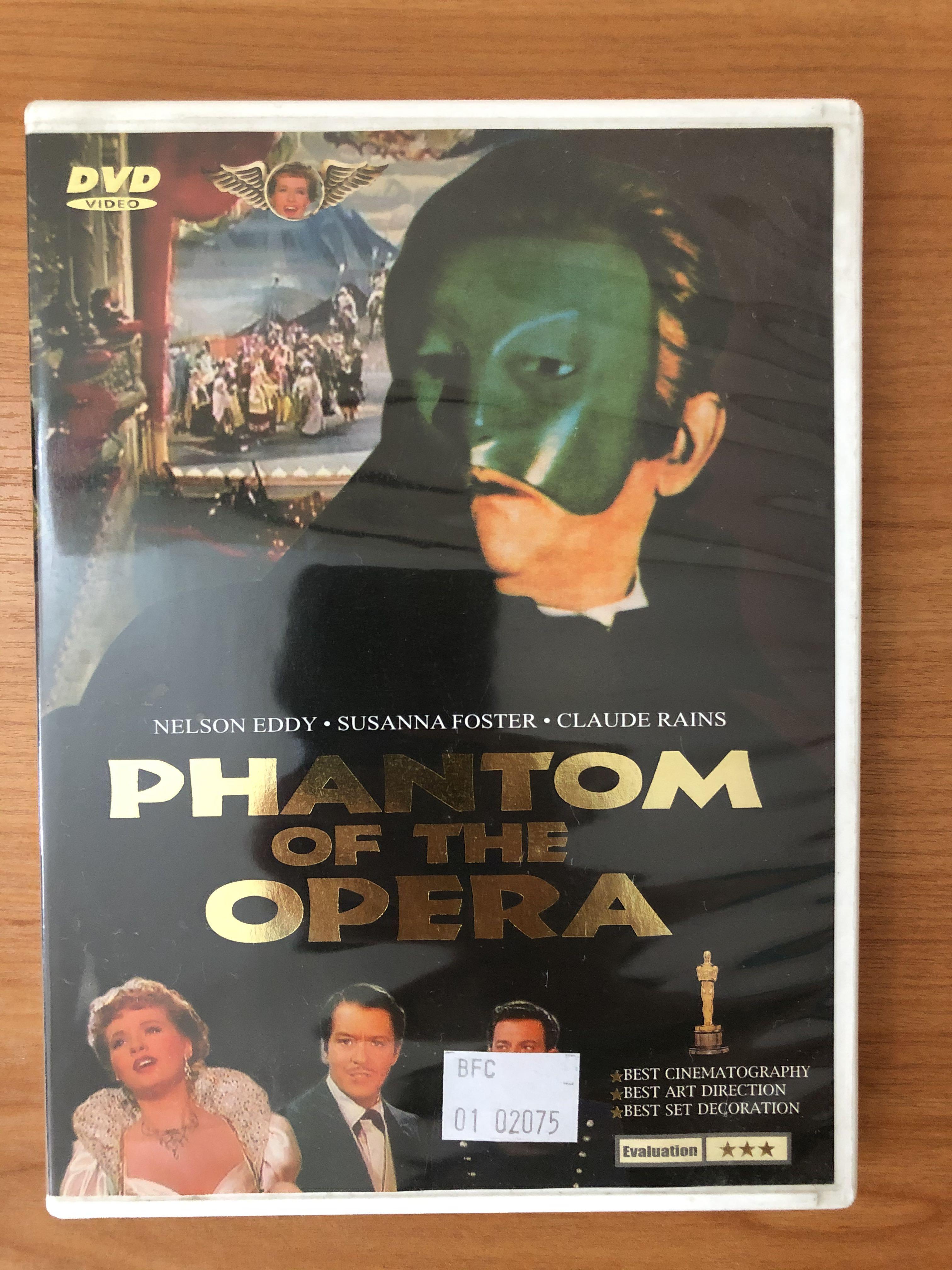 DVD - Phantom of the Opera, Hobbies & Toys, Music & Media, CDs & DVDs ...