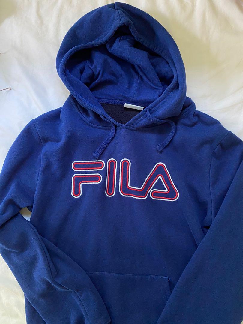 fila blue hoodie