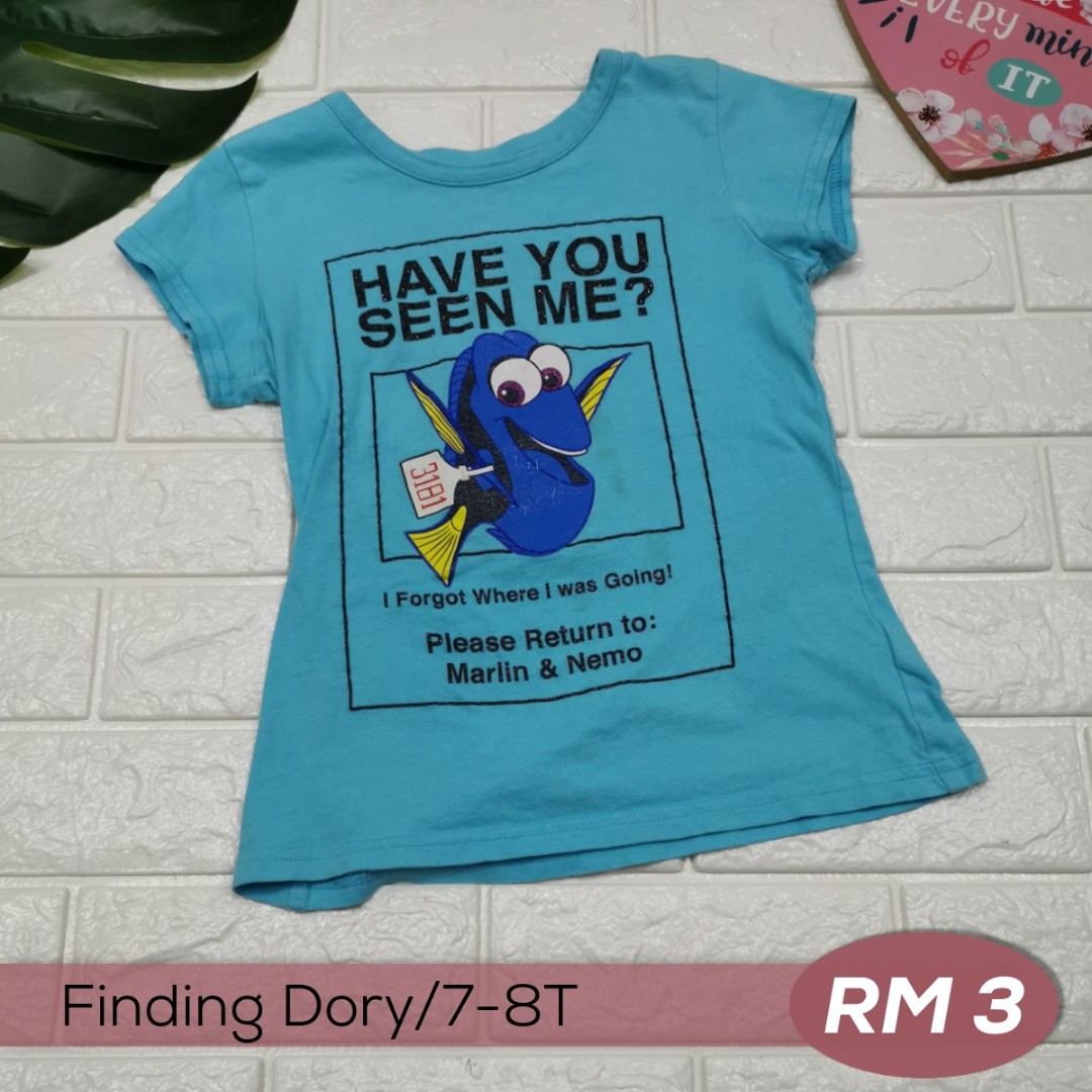 Finding Dory Babies Kids Girls Apparel 8 To 12 Years On