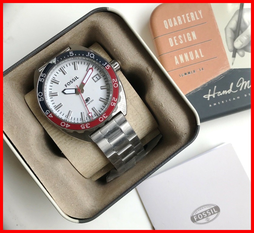 Fossil red 2025 and blue watch