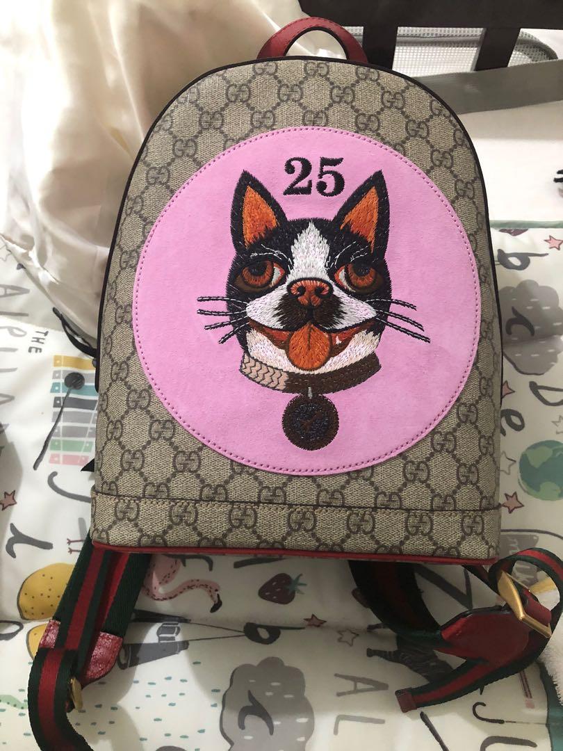 gucci dog backpack