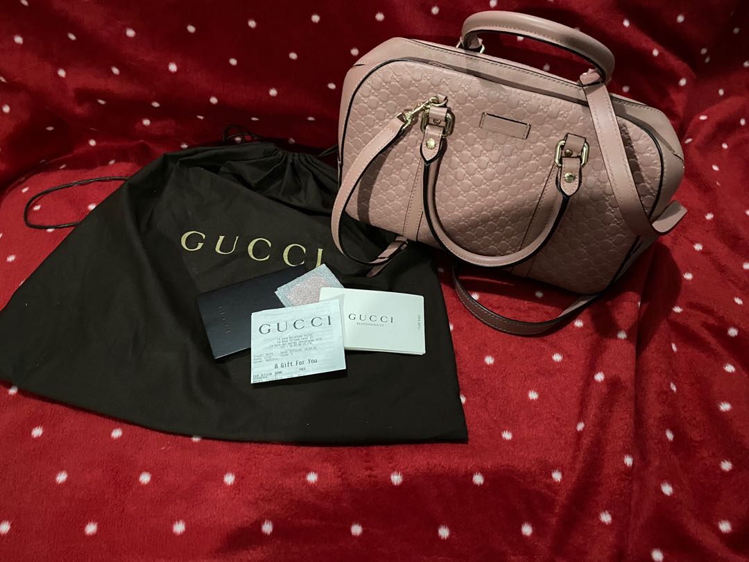 GUCCI BOWLING BAG, Luxury, Bags & Wallets on Carousell