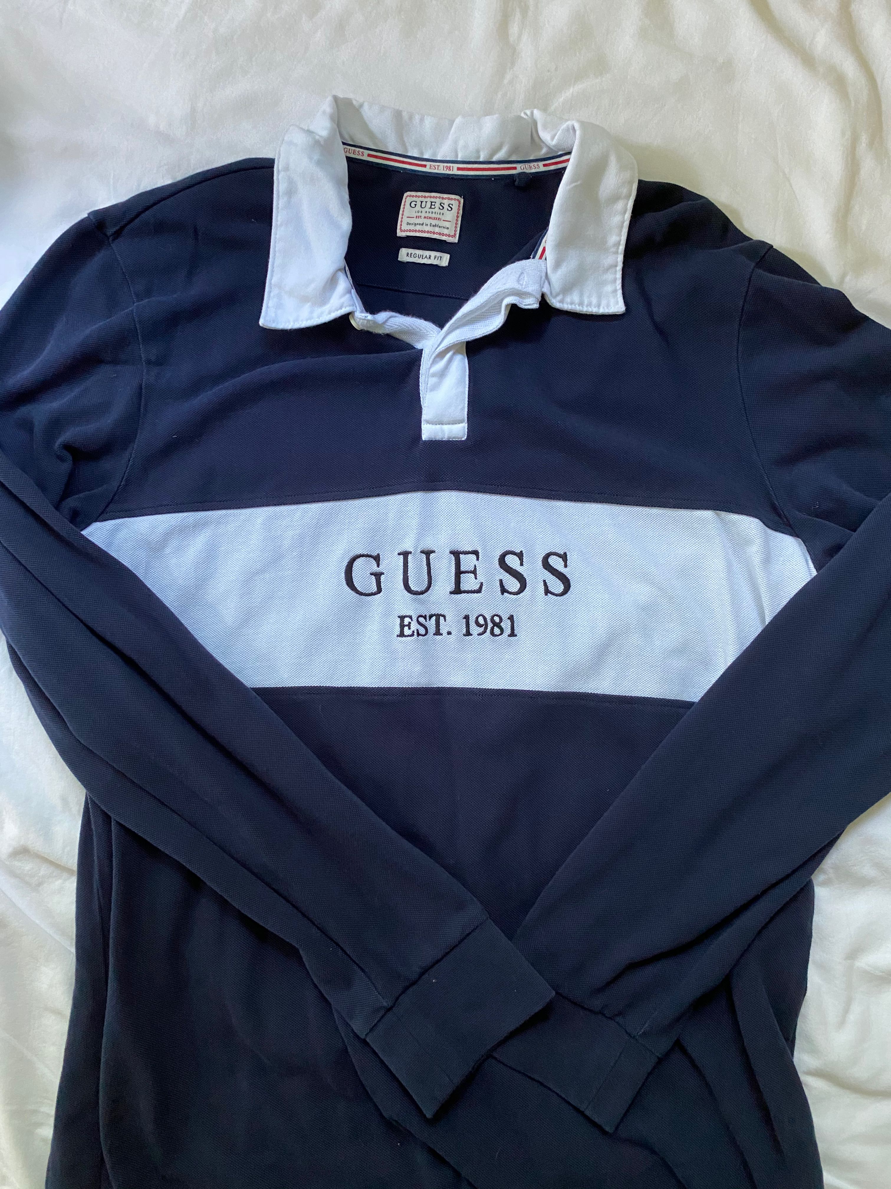 guess rugby polo Men s Fashion Tops Sets Tshirts Polo Shirts on Carousell