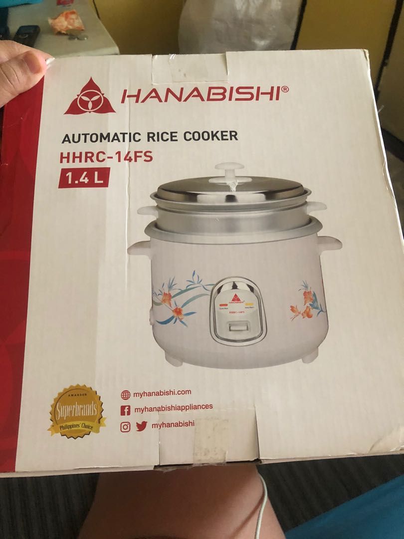 HANABISHI 1.4L Automatic RICE COOKER, Furniture & Home Living