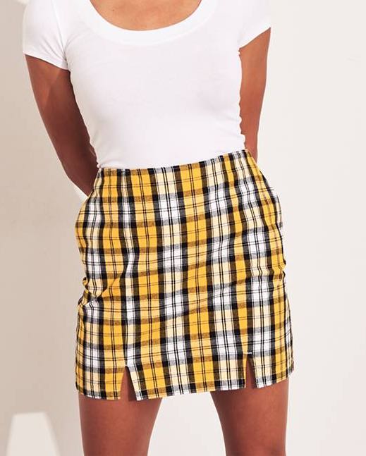 Hollister Plaid Skirt, Women's Fashion 