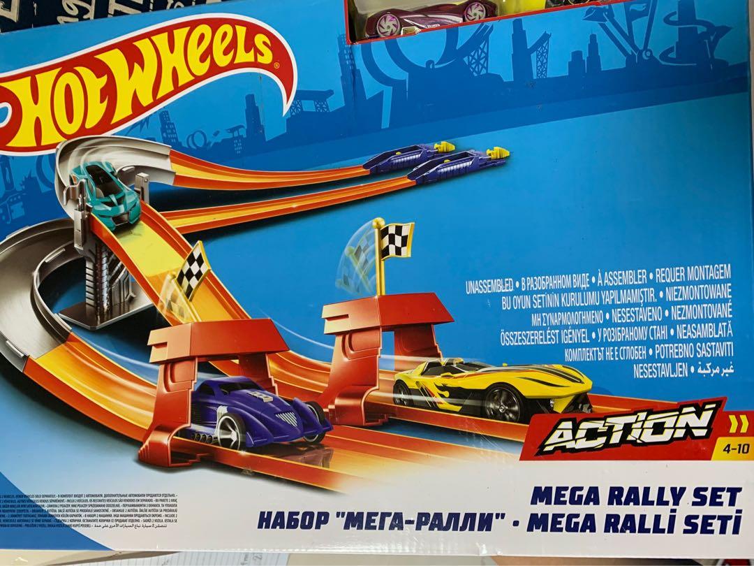 mega rally set hot wheels