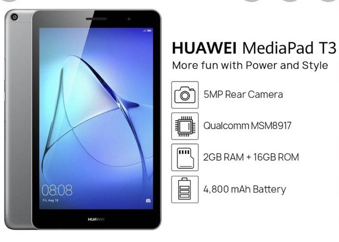 Wind Matron Menagerry Huawei MediaPad T3 tablet (brand new), Mobile Phones & Gadgets, Tablets,  Android on Carousell