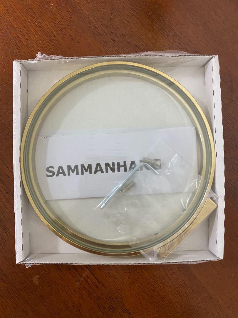 Ikea Sammanhang 16cm Display Shelf Round Gold Trim Glass Home Furniture Others On Carou Ikea Sammanhang 16cm Display Shelf, Round Display Shelf Ikea