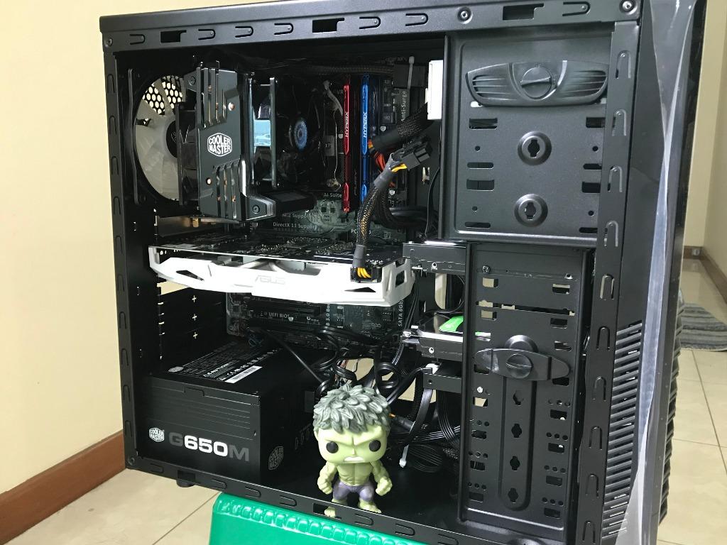 Intel i5 4440 3.1 GHz Asus H97 PLUS Mobo Asus DUAL GTX 1060 O6G 6GB DDR5 8GB HyperX DDR3 Computers Tech Parts Accessories Computer Parts on Carousell