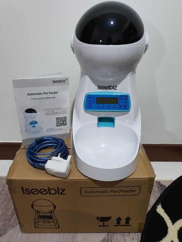 Iseebiz automatic on sale cat feeder instructions