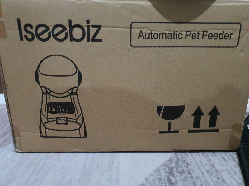 Iseebiz Automatic pet Cat Feeder 3L Pet Food Dispenser Feeder for