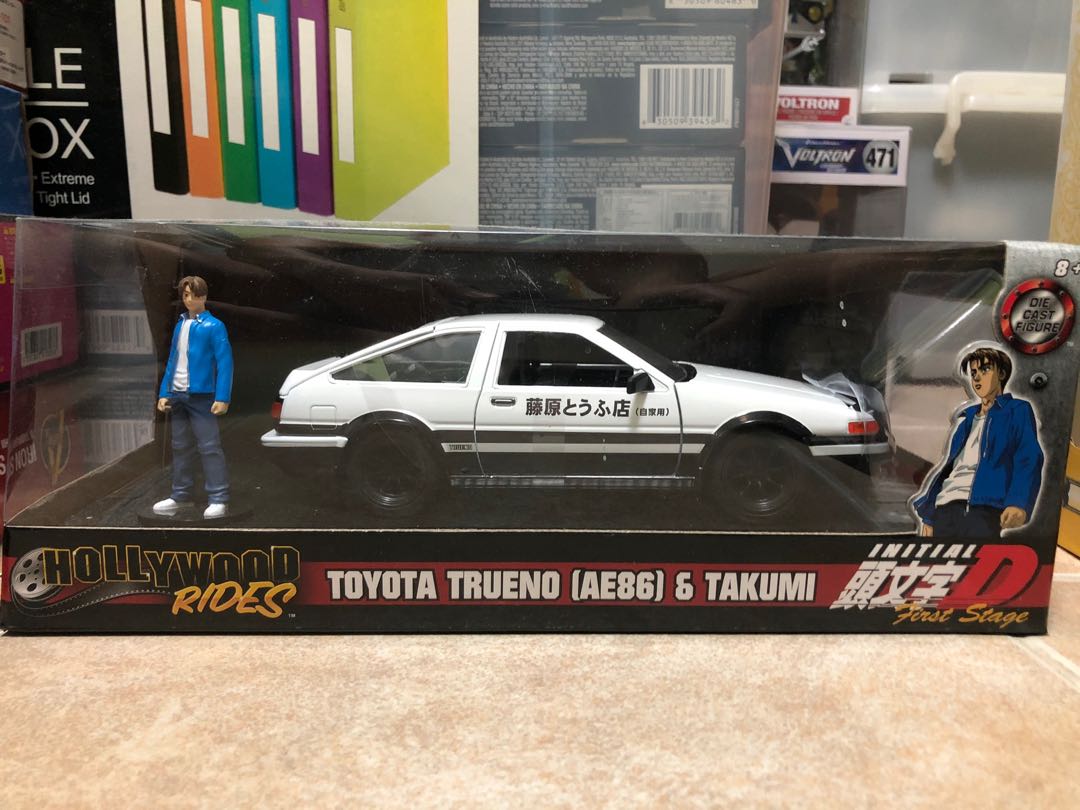 Toyota Trueno (AE86) with Takumi Diecast Figure Initial D First
