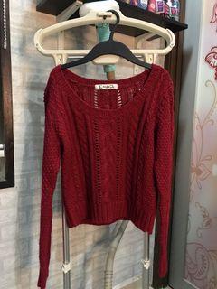 Maroon knitwear