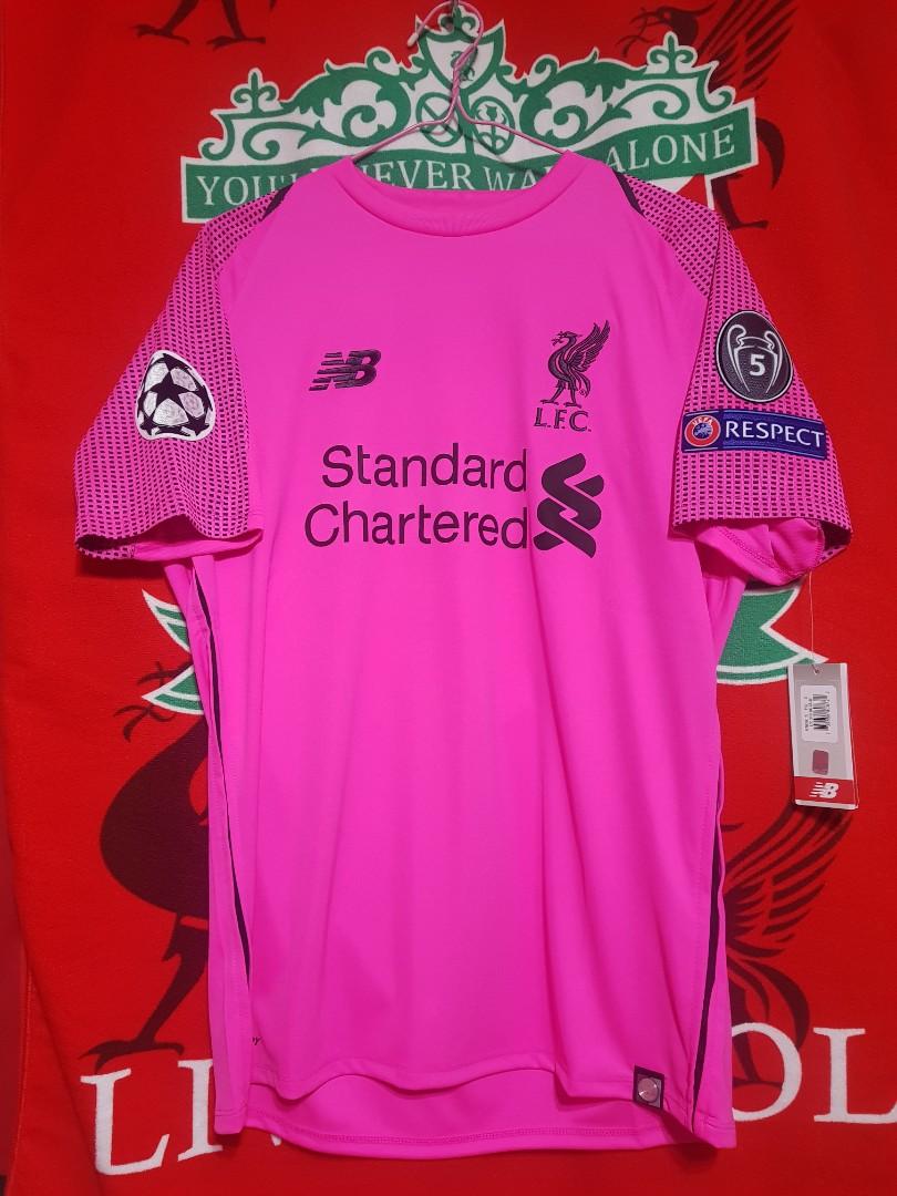 LFC Pink Goalkeeper Jersey#2018-19#A.BECKER 13#GB S#, Men's Fashion,  Activewear on Carousell