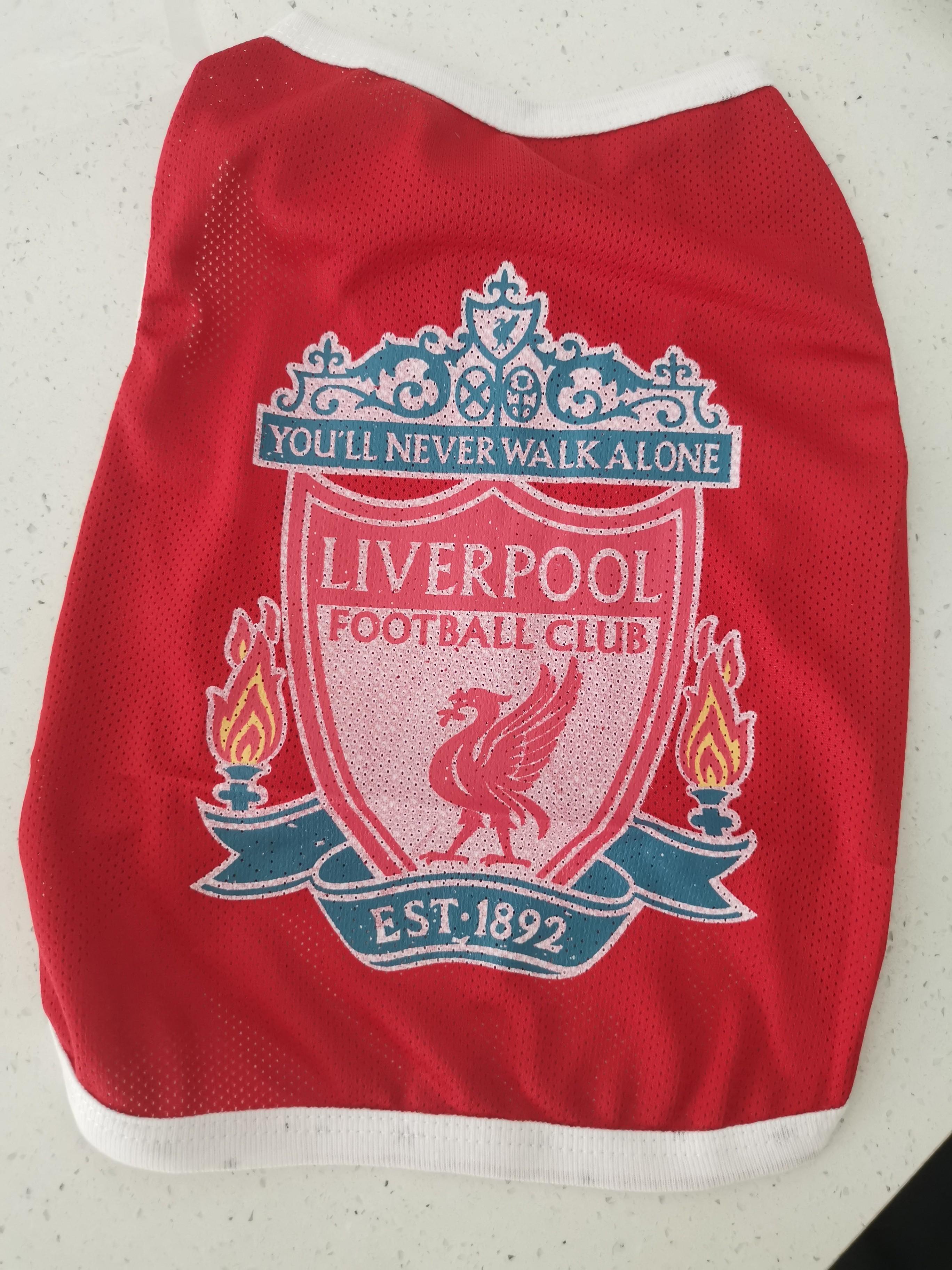 liverpool fc dog shirt
