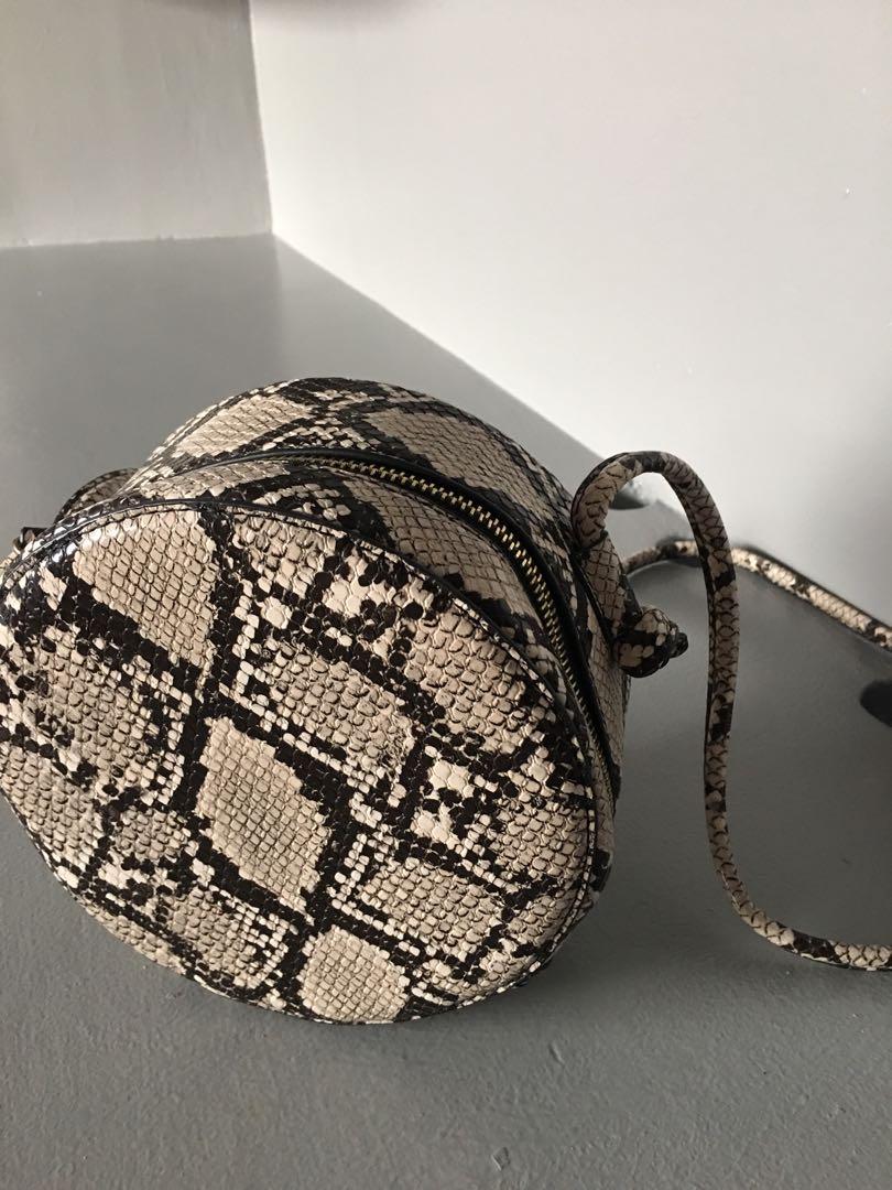 Snakeskin round bag sales
