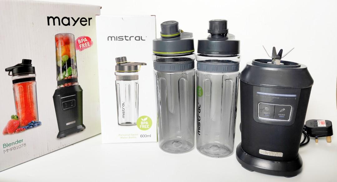Mayer Personal Power Blender (MMPB1078) 2 bottles, 600ml, 800 Watts, TV