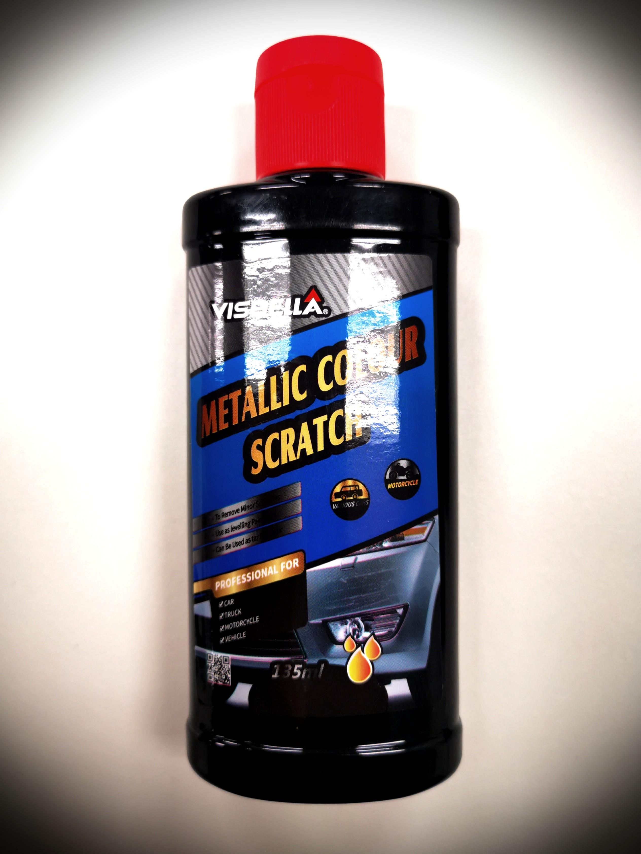 Metallic Colour Scratch Remover (Category: Accessories) located in Singapore. Submitted by spray_specialist (Listing ID 1011007296, Image 1). Description: Metallic Colour Scratch Remover To remove minor scratches Can be used as leveling paintwork Can be used as tar remover Visbella Metallic Colour Scratch Remover is specially formulated to remove minor scratches (Not deep cut scratch) for Metallic and 2K paintwork. This new technology breakthroug