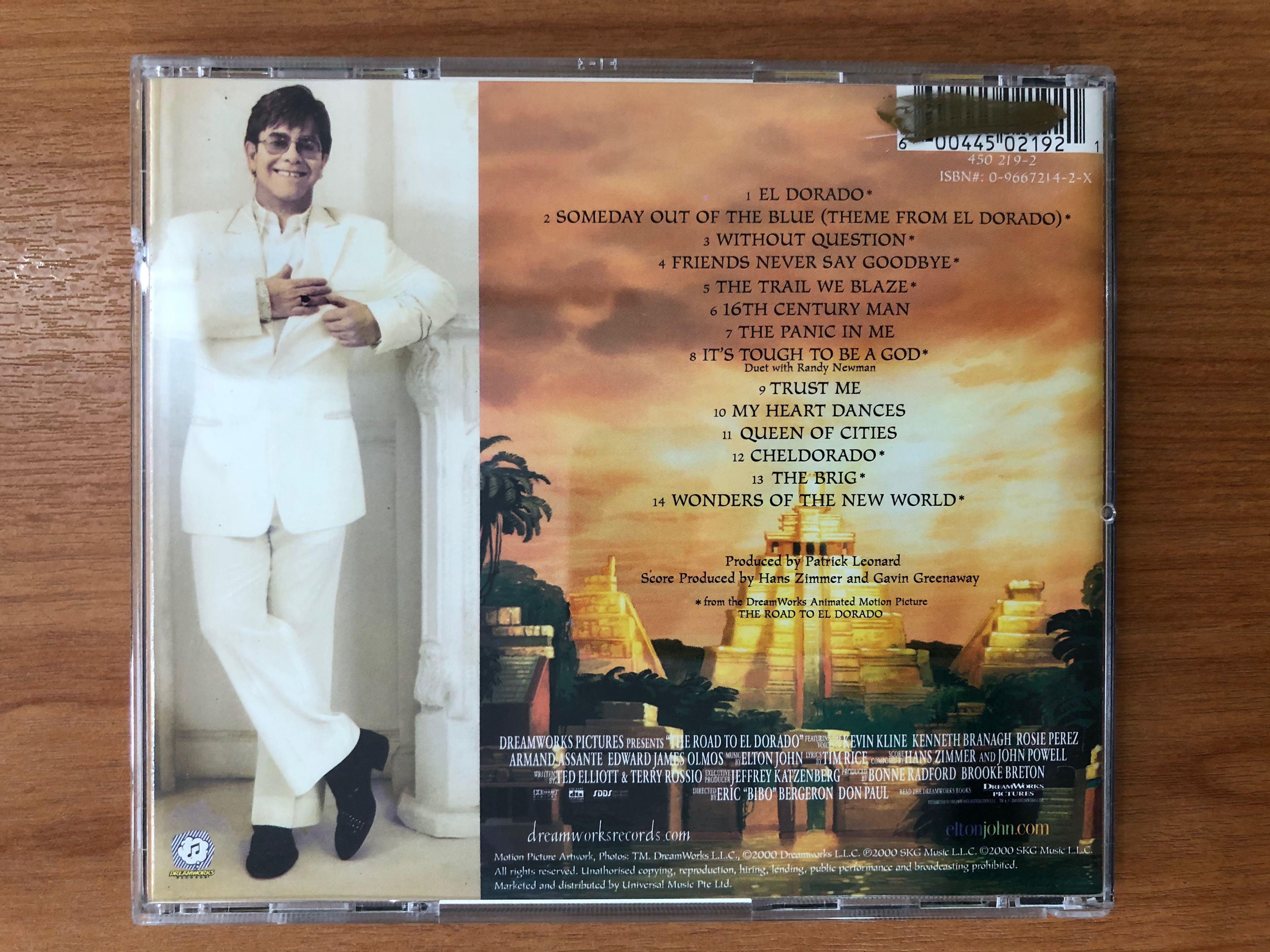Movie Soundtrack - The Road to El Dorado, Hobbies & Toys, Music & Media