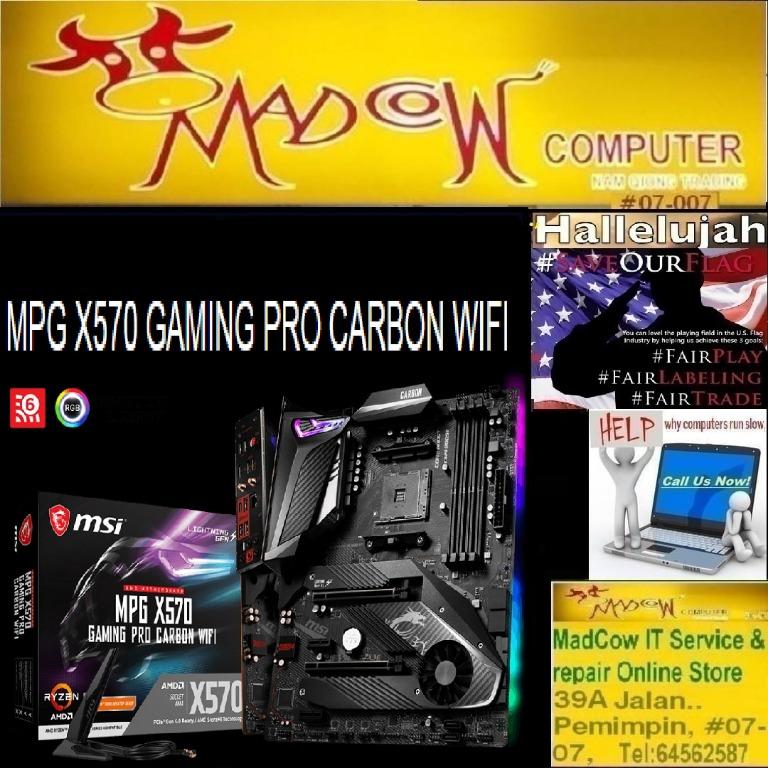 Msi Mpg X570 Gaming Pro Carbon Wifi Amd X570 Chipset 3y Or Want Offer Price