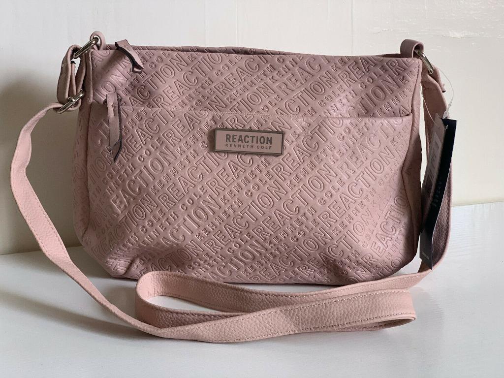 NEW KENNETH COLE REACTION DAKOTA DUSTY ROSE PINK CROSSBODY SLING BAG
