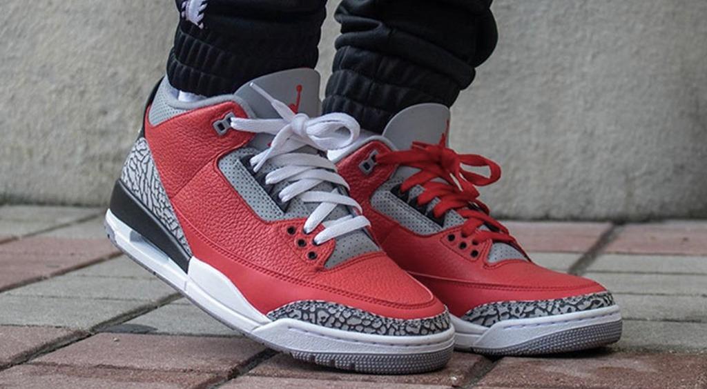 Nike Air Jordan 3 Retro Se Red Cement Men S Fashion Footwear Sneakers On Carousell