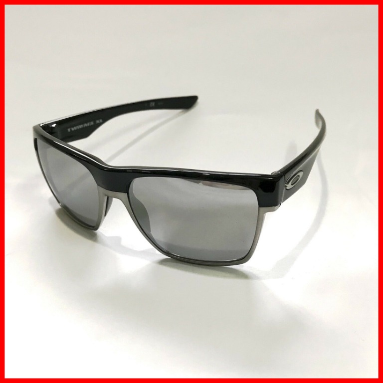 Oakley Two Face Xl Polished Black Chrome Iridium Sunglasses Men S Fashion Accessories Eyewear Sunglasses On Carousell