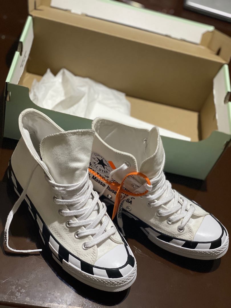 off white converse size 4