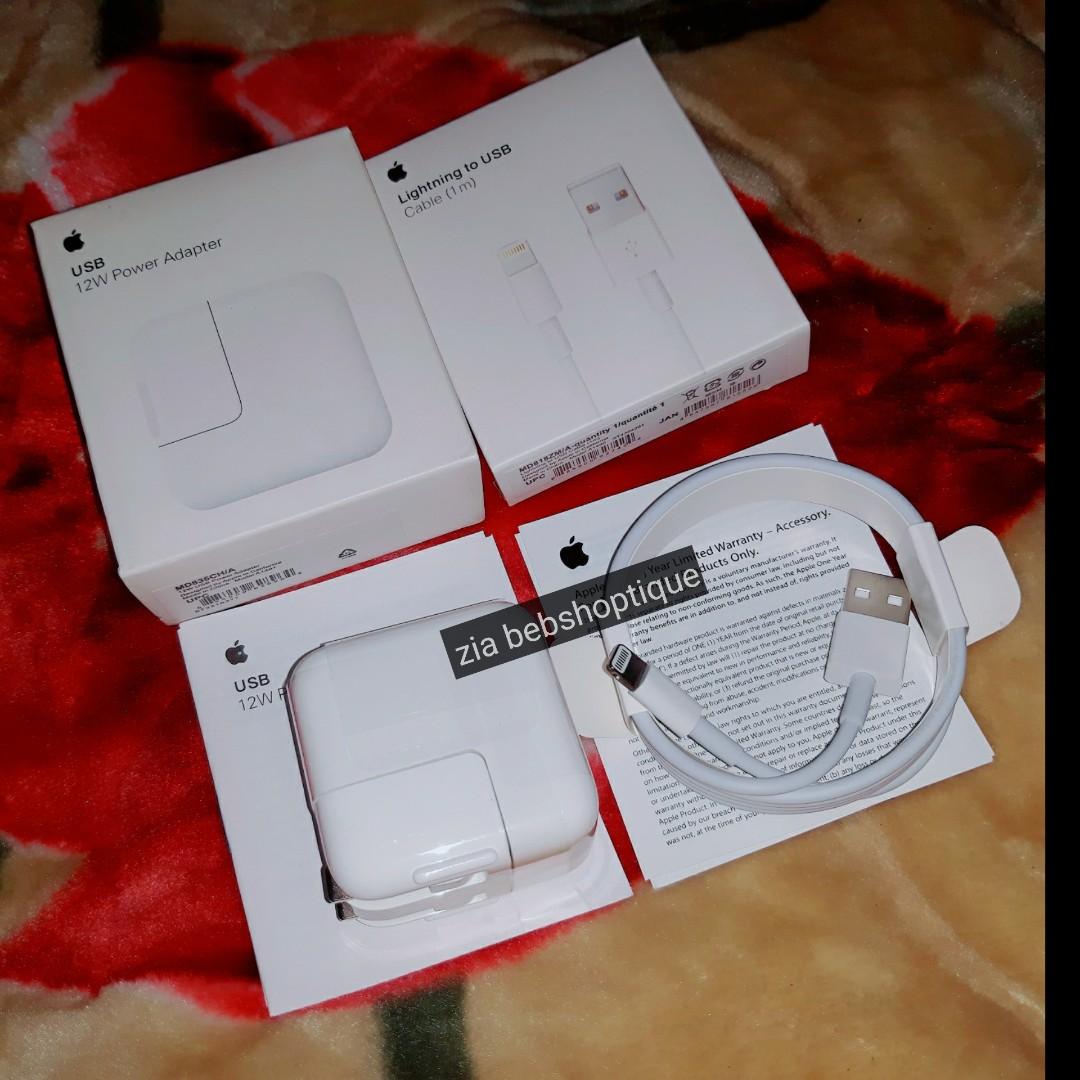 Original Apple Lightning cable 1M plus 12w power Adapter Set (Category: Cables & Adaptors) located in Manila. Submitted by ziabebshoptique (Listing ID 1011118555, Image 1). Description: 💯%Guaranteed Original And Brandnew apple Accessories. APPLE 12WATTS POWER ADAPTER PLUS LIGHTNING CABLE. ✔ONHAND ✔Serialcodes ✔Cable Marks. ✔7 days replacement ✔Personal warranty ✔FREE CABLE PROTECTOR Lightning Cable 1M 599 12w Power Adapter 699 If set 1099 Meet u