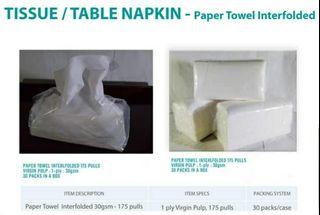Paper Towels 150pulls, 175 pulls